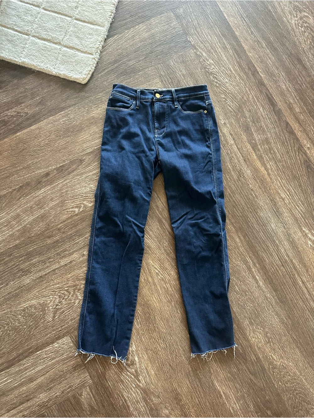 Frame Denim Dark Blue Skinny Jeans